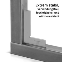 STAHLWERK Flachwinkel 90° 100 x 70 mm DIN 875/1 aus rostfreiem Edelstahl STAHLWERK Flachwinkel 90° 100 x 70 mm DIN 875/1 aus rostfreiem Edelstahl