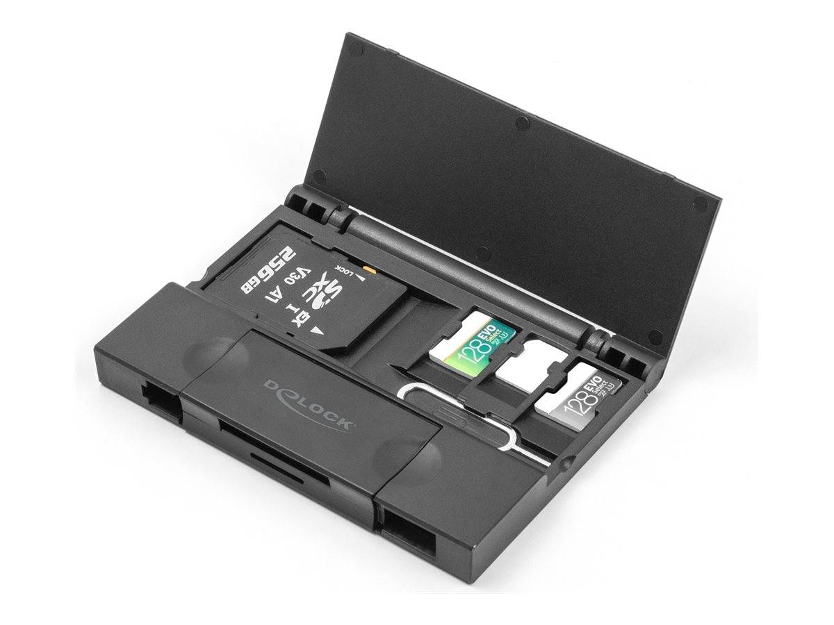 Delock - Kartenleser (microSD, SD, MMC) - USB
