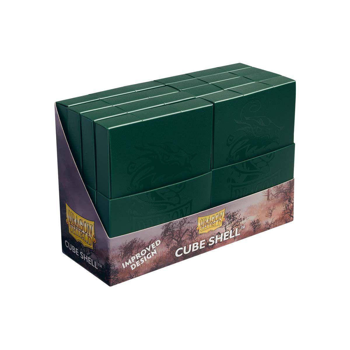 ART30551 - Drachen-Schild: Cube Shell Box - Forest Green<br><br>Beschreibung