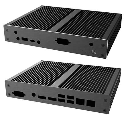 Akasa Laplace K12 Gehäuse 1U Mini-STX (für Kontron K3921 Mainboard) [LÜFTERLOS]