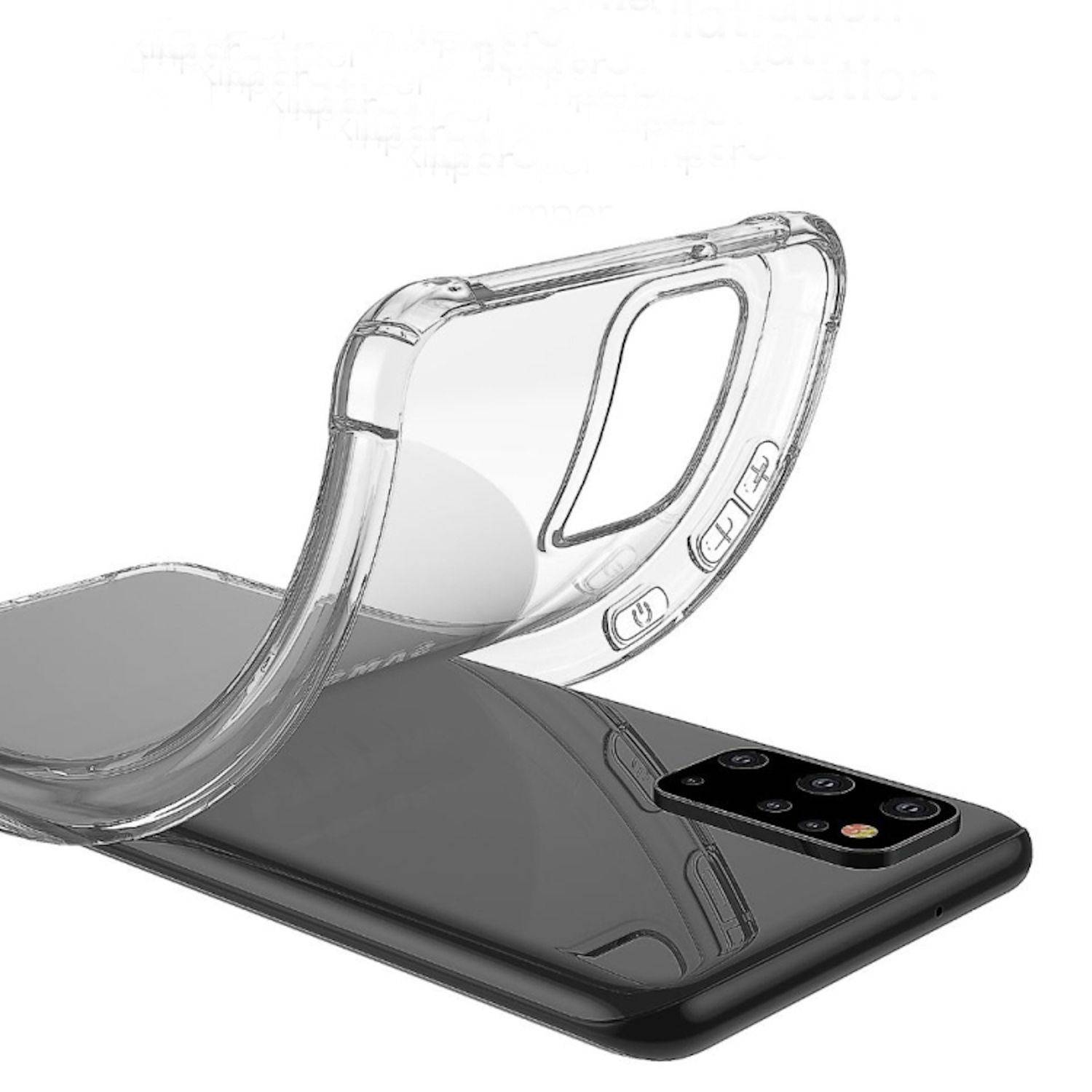 Für Samsung Galaxy A51 / M40S Schock TPU Schutzhülle Hülle Cover Transparent