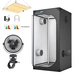 Growbox Komplettset LED 80x80x160cm Gewächshaus Growtent Zuchtzelt + 85W Grow Light & 360° Rotation Ventilator Fan Growbox Komplettset LED 80x80x160cm Gewächshaus Growtent Zuchtzelt + 85W Grow Light & 360° Rotation Ventilator Fan