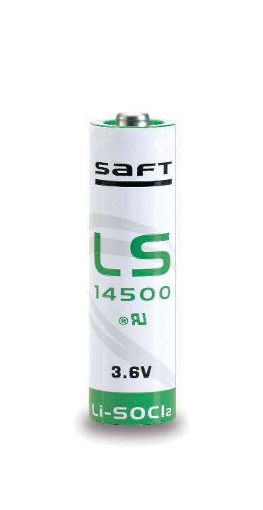 Saft - LS14500 - Mignon AA - 3,6 Volt 2600mAh Li-SOCl2 mit Lötfahne (U-Form)