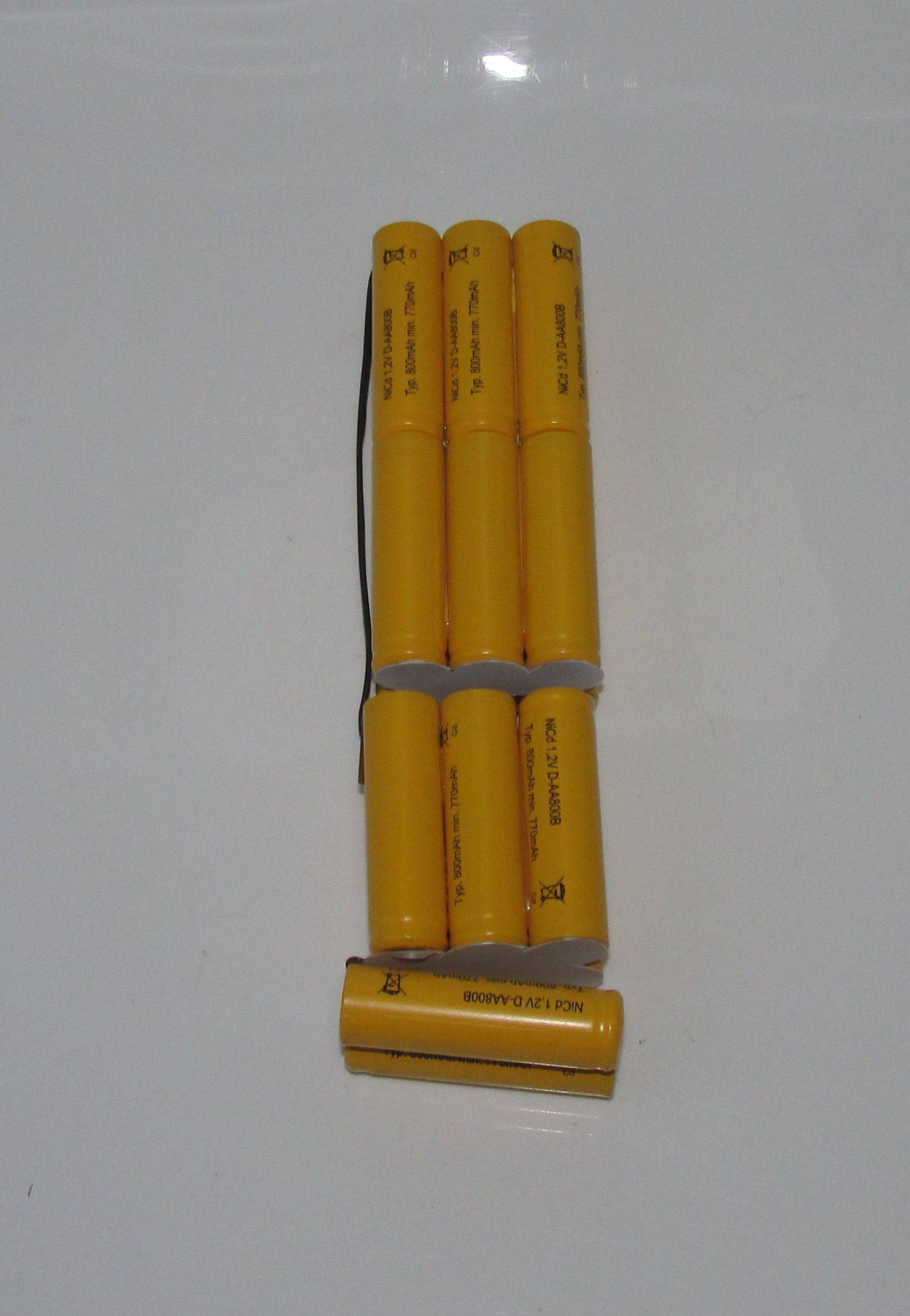 Akkupack für Olympus T45 Blitzgerät - 4,8 Volt zum Selbsteinbau 10000mAh / 48,00Wh - Ni-MH