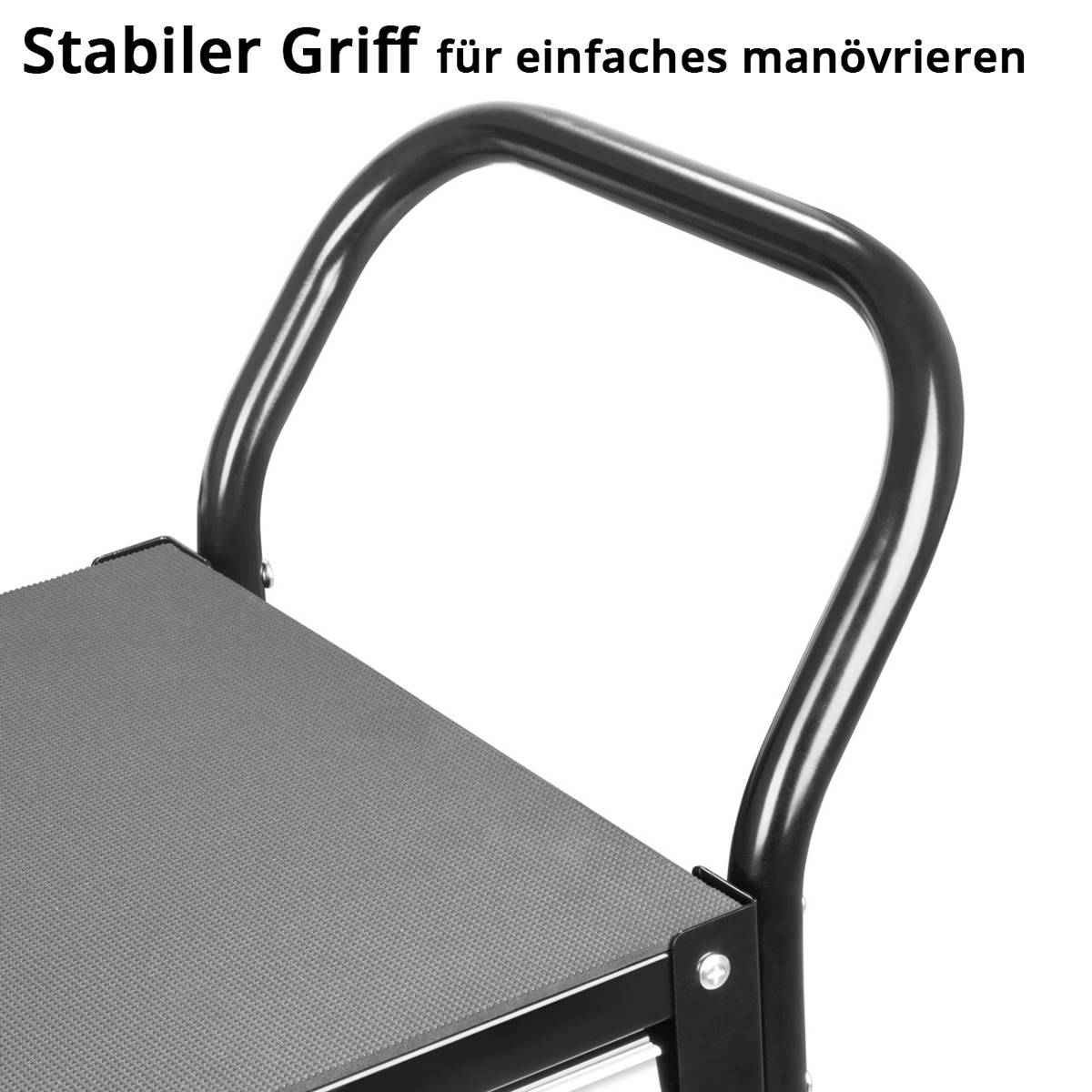 STAHLWERK Werkzeugwagen WZE-3 ST mit 150 kg Tragkraft, abschließbarer Schublade