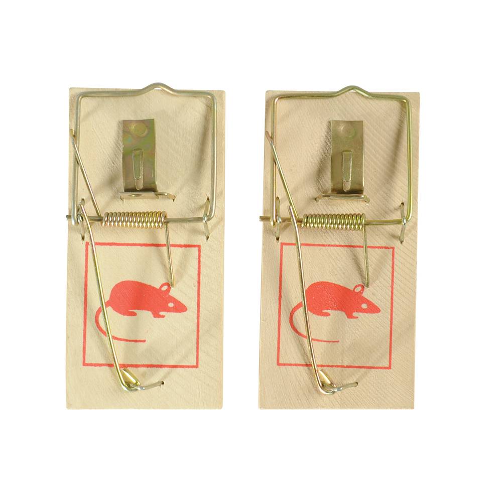 2 x klassische Mausefallen aus Holz