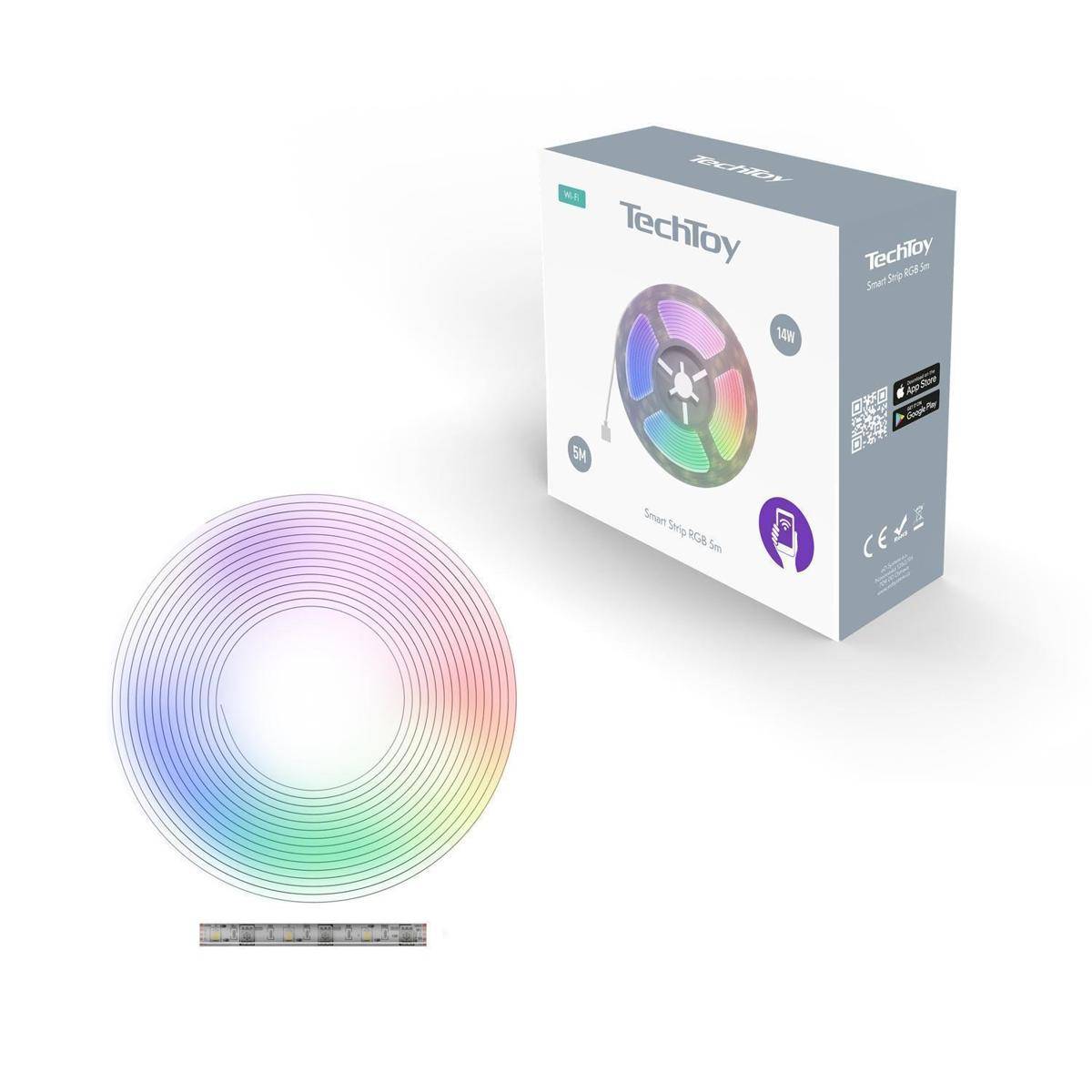 TSLLLIG-STRIP5M - TechToy Smart Strip RGB 5m Wi-Fi