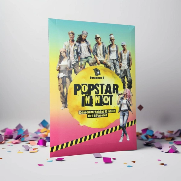 PARPB009 - Popstar in Not Krimi-Dinner Spiel für 4 Personen (DE) PARPB009 - Popstar in Not Krimi-Dinner Spiel für 4 Personen (DE)