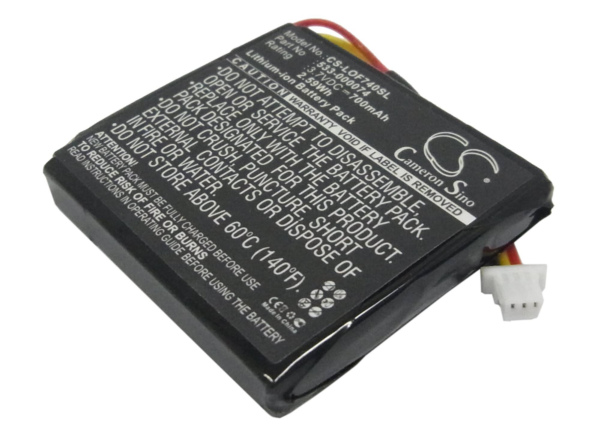 Ersatzakku - CS-LOF740SL - Logitech 533-000074 / F540 - 3,7 Volt 700mAh Li-Ion