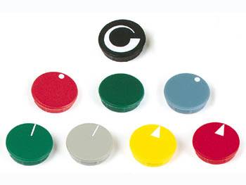 Seder groupe - DK28NWS - LID for 28mm button (black - white line)