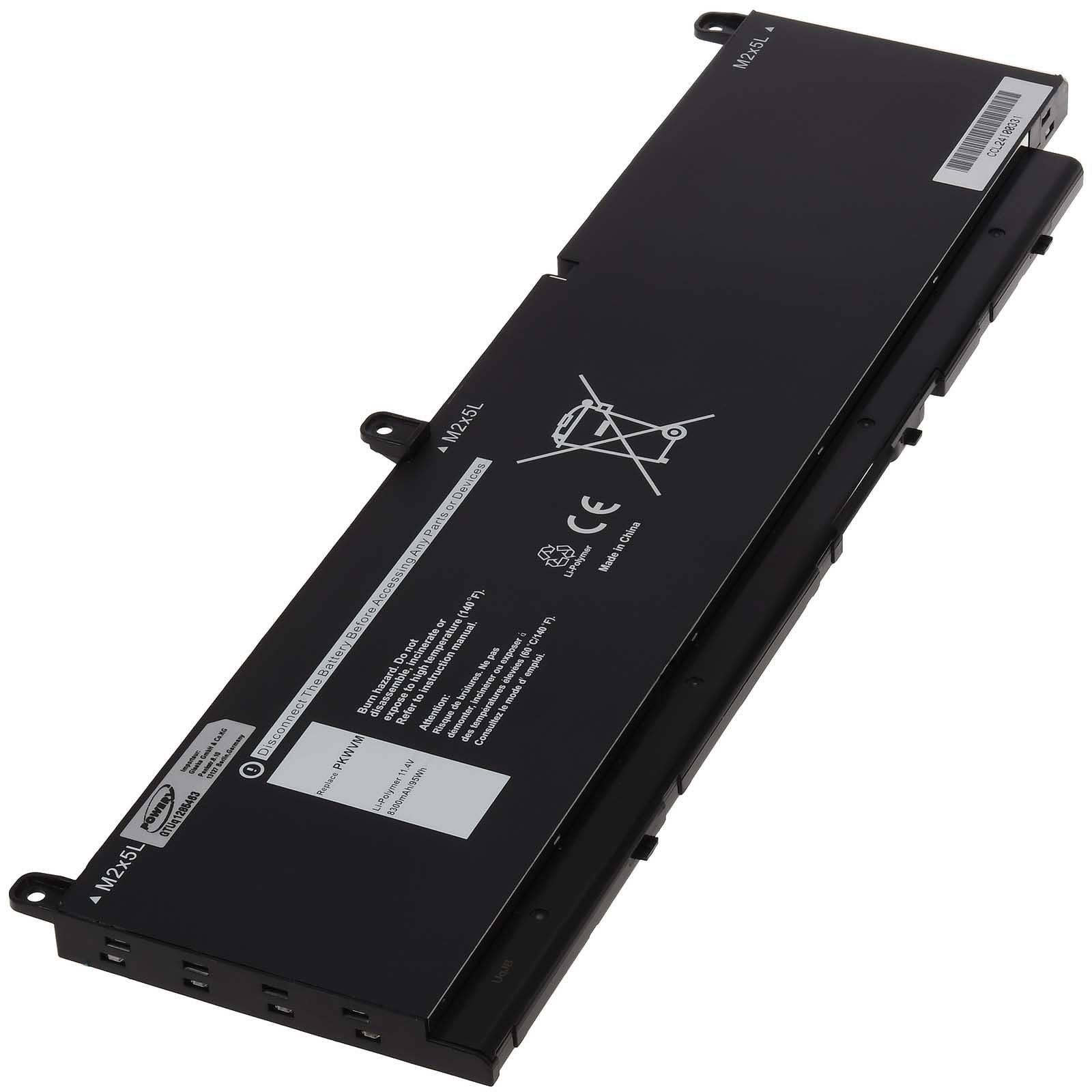 Powery Akku passend für Dell Precision 7750 7550 7560 Laptop Typ C903V, 11,4V, Li-Polymer