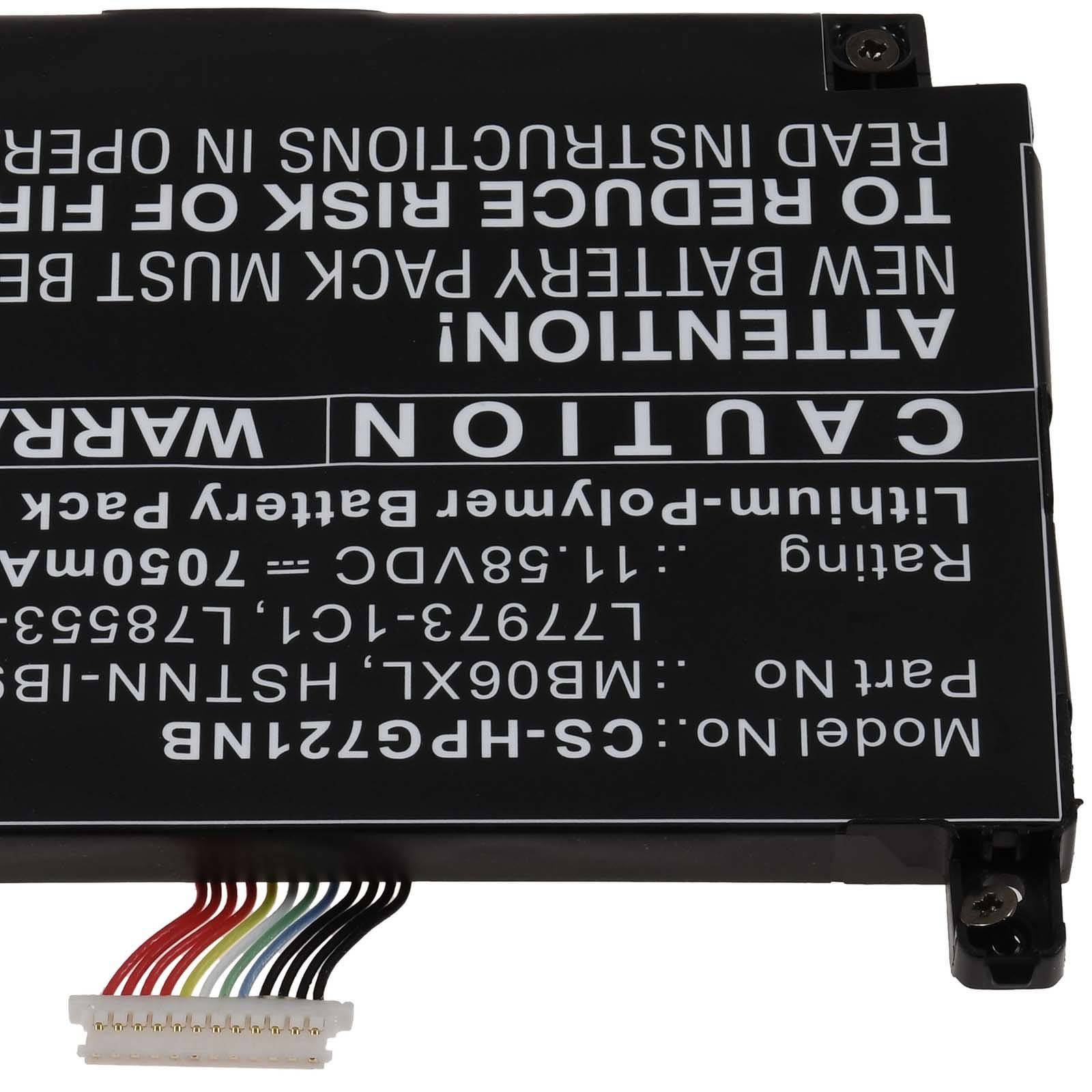 Powery Akku für HP ZBook Studio G7 Laptop, 11,58V, Li-Polymer