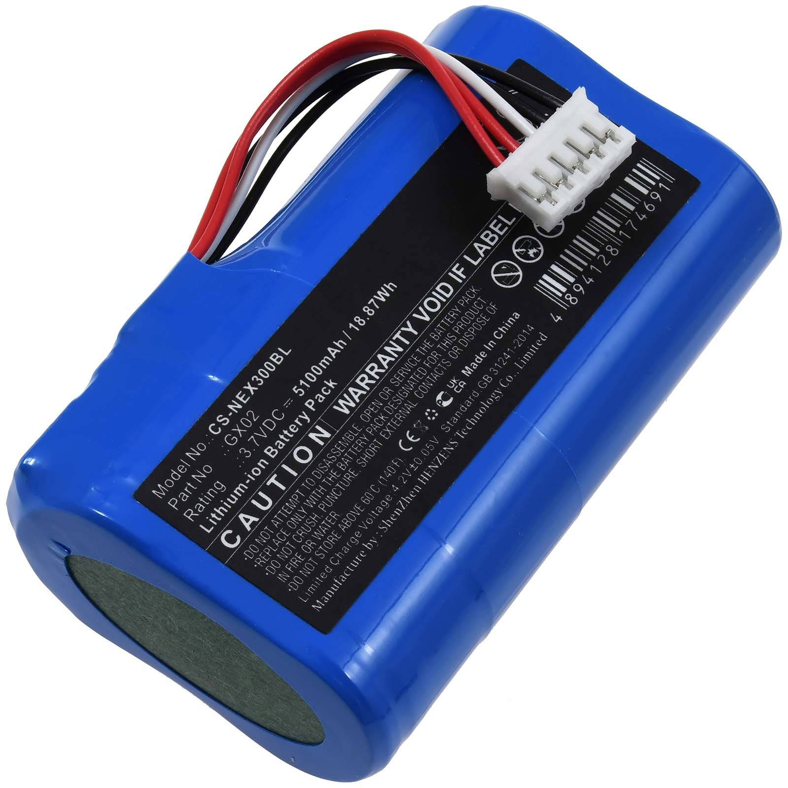 Powery Akku kompatibel mit Nexgo Typ GX02, 3,7V, Li-Ion