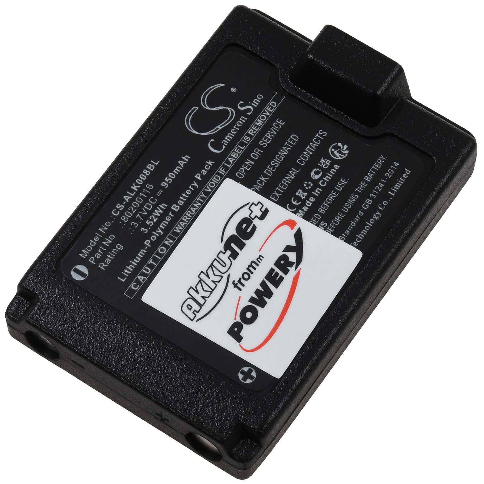 Powery Akku passend für Kransteuerung Autec Air A8B Typ LPM00, 3,7V, Li-Polymer