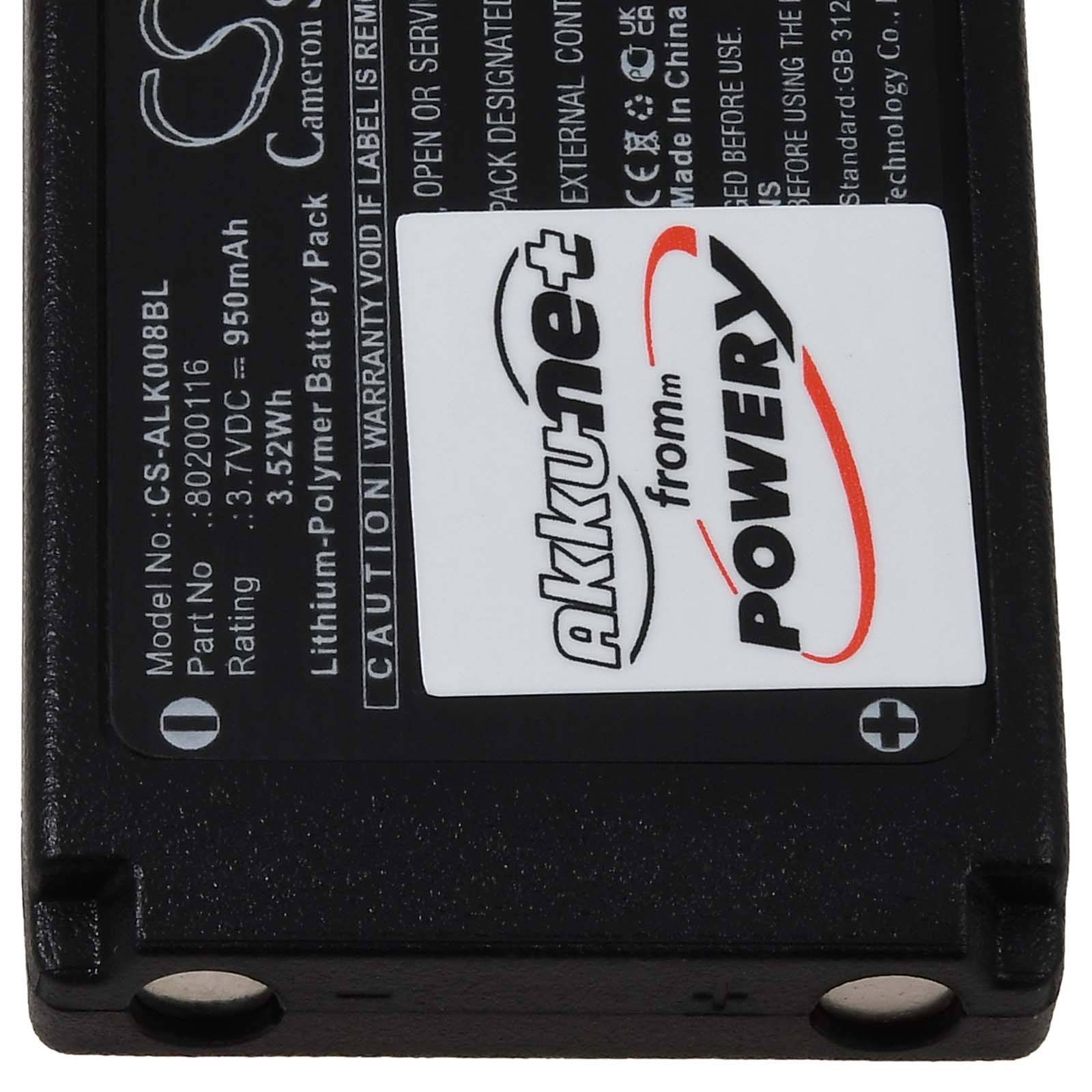 Powery Akku passend für Kransteuerung Autec Air A8B Typ LPM00, 3,7V, Li-Polymer