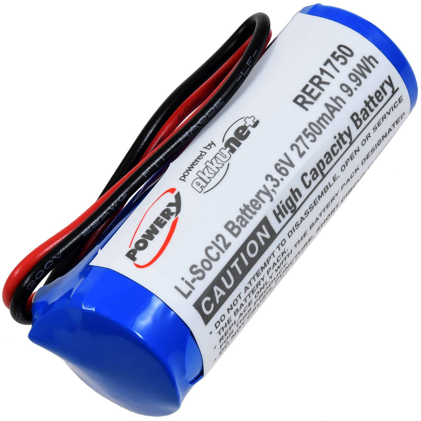 Powery Lithiumbatterie ER17/50 3,6V, 3,6V, Lithium-Thionylchlorid