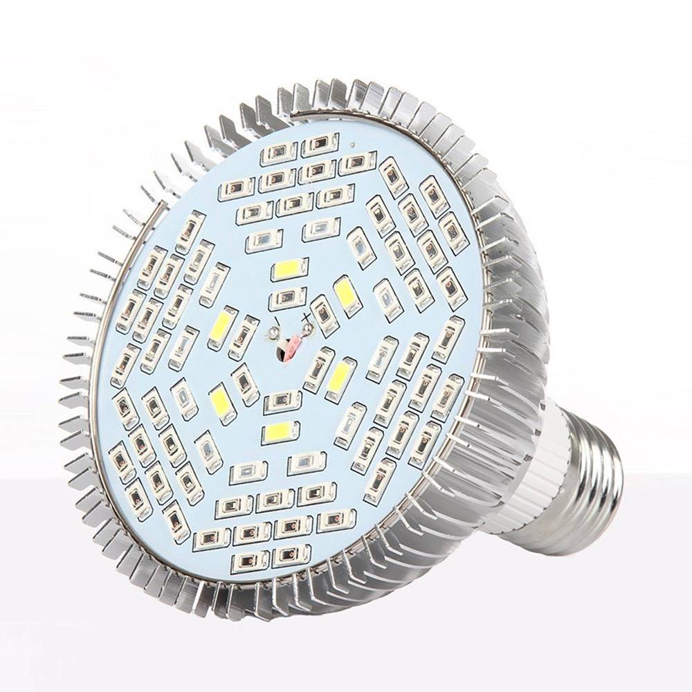 50W Voll Spektrum LED Pflanzenlicht 380nm-780nm Pflanzenlampe Wachstumlampe Grow Licht E27
