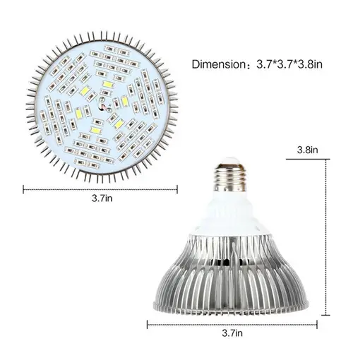 50W Voll Spektrum LED Pflanzenlicht 380nm-780nm Pflanzenlampe Wachstumlampe Grow Licht E27 50W Voll Spektrum LED Pflanzenlicht 380nm-780nm Pflanzenlampe Wachstumlampe Grow Licht E27