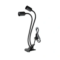 Universal E27 Doppelkopf Klemmleuchte Lampenhalter 360° Verstellbarer 400MM Länge für LED Pflanzenlicht Universal E27 Doppelkopf Klemmleuchte Lampenhalter 360° Verstellbarer 400MM Länge für LED Pflanzenlicht