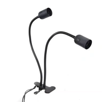 Universal E27 Doppelkopf Klemmleuchte Lampenhalter 360° Verstellbarer 400MM Länge für LED Pflanzenlicht Universal E27 Doppelkopf Klemmleuchte Lampenhalter 360° Verstellbarer 400MM Länge für LED Pflanzenlicht