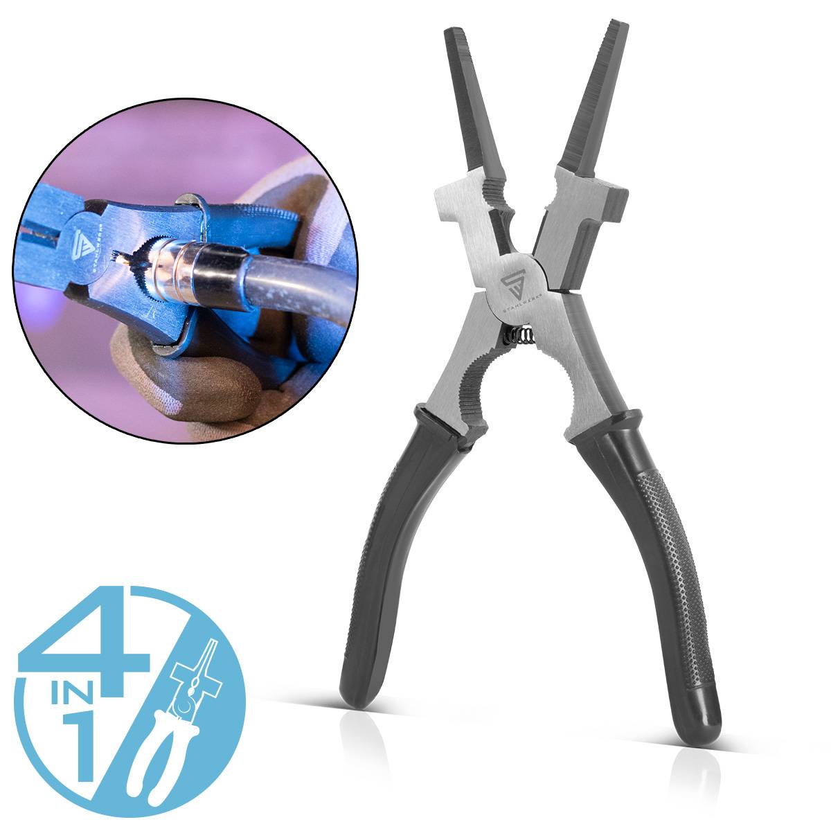 STAHLWERK MIG MAG Schweißzange 8" 203 mm Düsenzange Schweißerzange Spezialzange