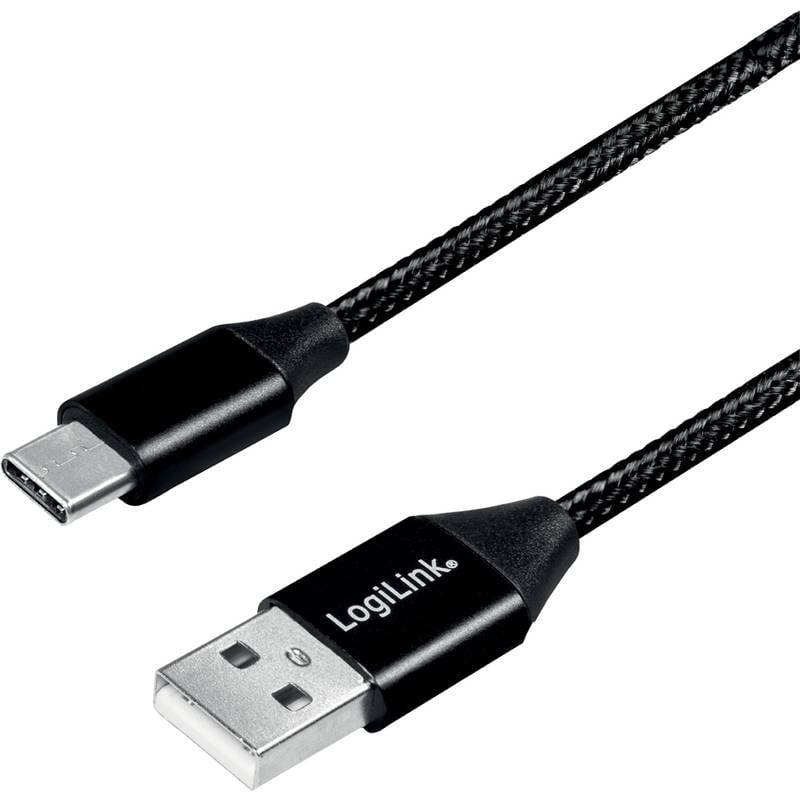Logilink USB-Stecker USB 2.0 zu USB-C 0,3m Multimedia-Technik USB-Kabel