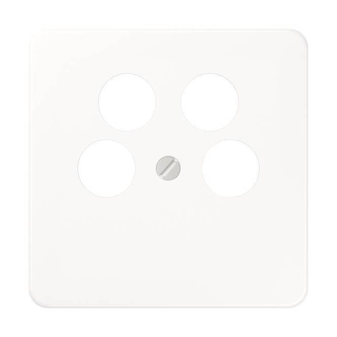 JG CD 500 Koax-Abdeckung CD561-4SAT2WW 4LOCH Ankaro alpinweiss Install.Baumaterial Schalter