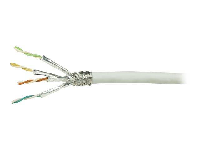 Logilink Netzwerk Verlegekabel S/FTP Cat.6, PVC, weiß, 50m Kabel Patchkabel RJ45 Cat.6