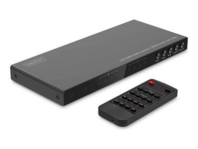 DIGITUS HDMI Matrix Switch 4K/30Hz, 4x2 Multimedia-Technik Verteiler