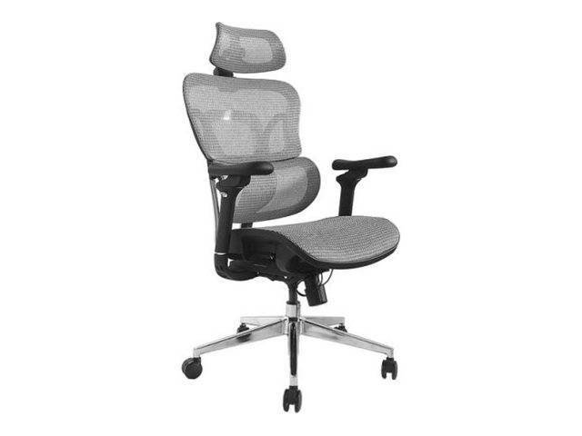 Equip Ergonomischer Bürostuhl+Kopf/Armstützen grau lite Retail Multimedia-Technik Bürostuhl