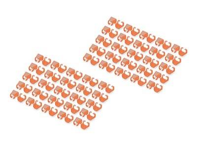 DIGITUS Farbclips für Patchkabel 100Stk. Orange Kabel RJ45 Cat.6