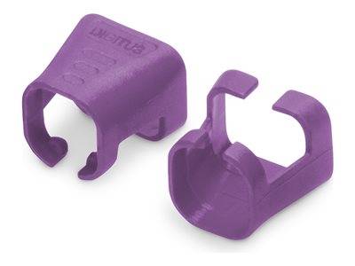 DIGITUS Farbclips für Patchkabel 100 Stk. Violett Kabel RJ45 Cat.6
