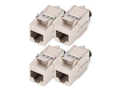 DIGITUS Keystone Modul werkzeugfrei. Montageschluss 4 Stk. Multimedia-Technik Netzwerkzubehör