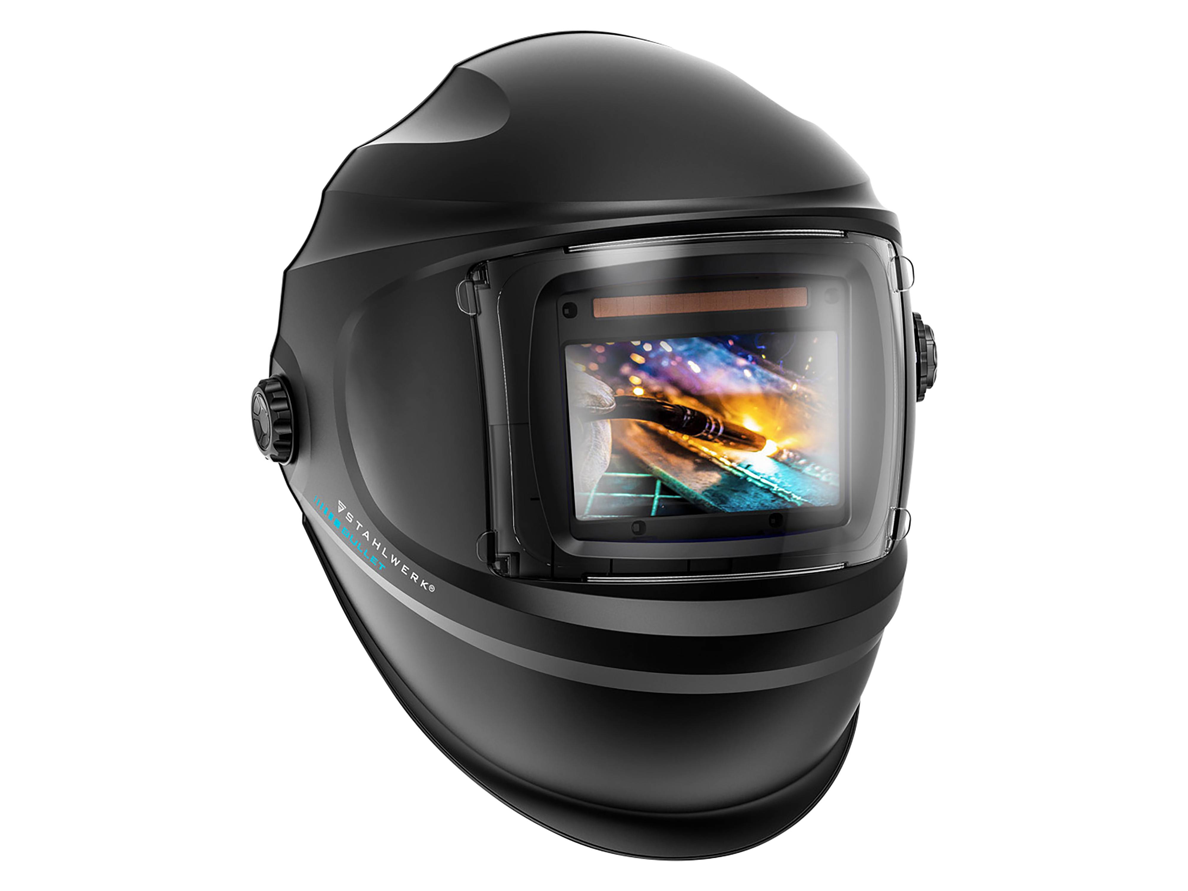 STAHLWERK Automatik-Schweißhelm BULLET, 3-in-1