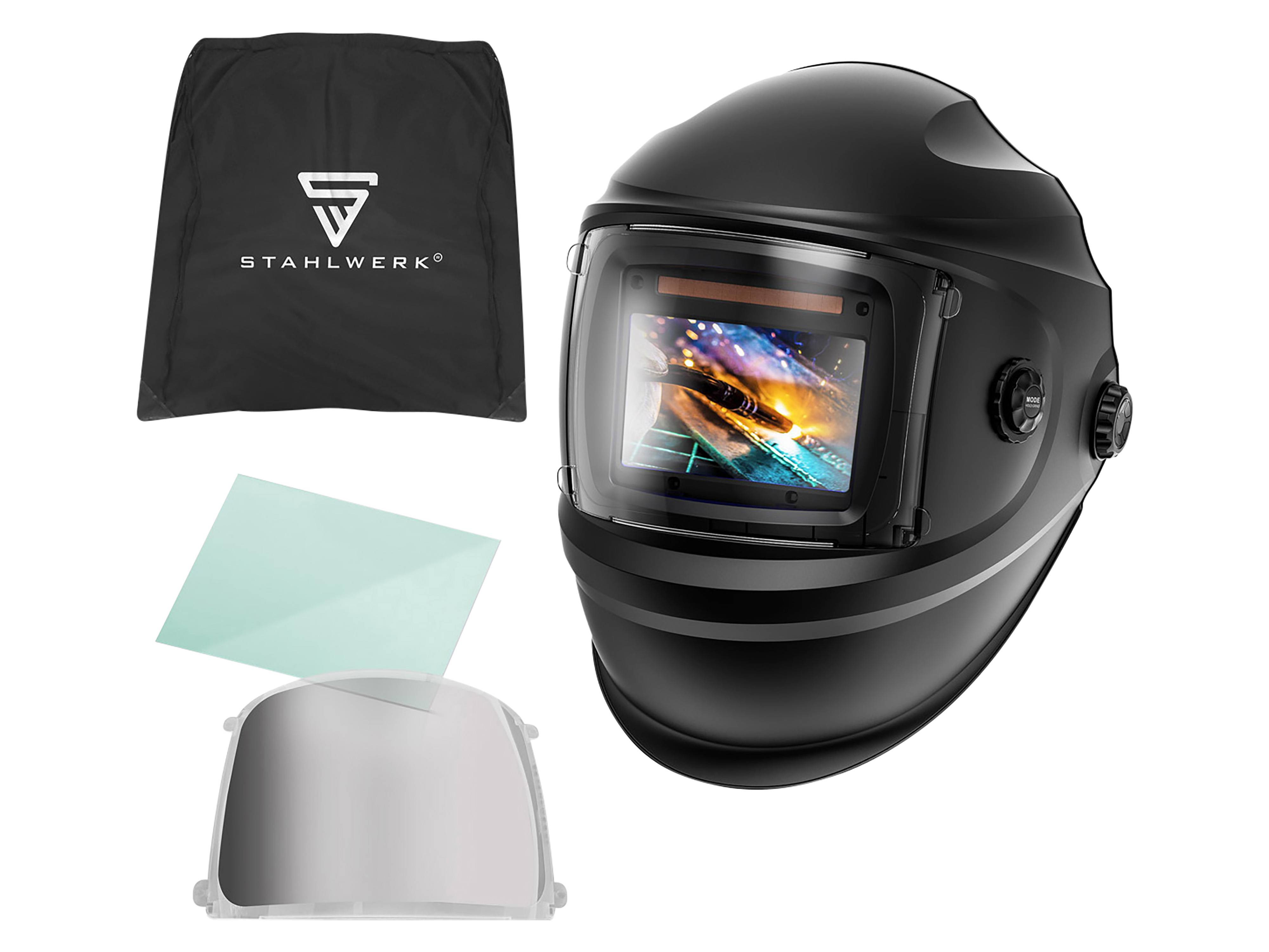 STAHLWERK Automatik-Schweißhelm BULLET, 3-in-1