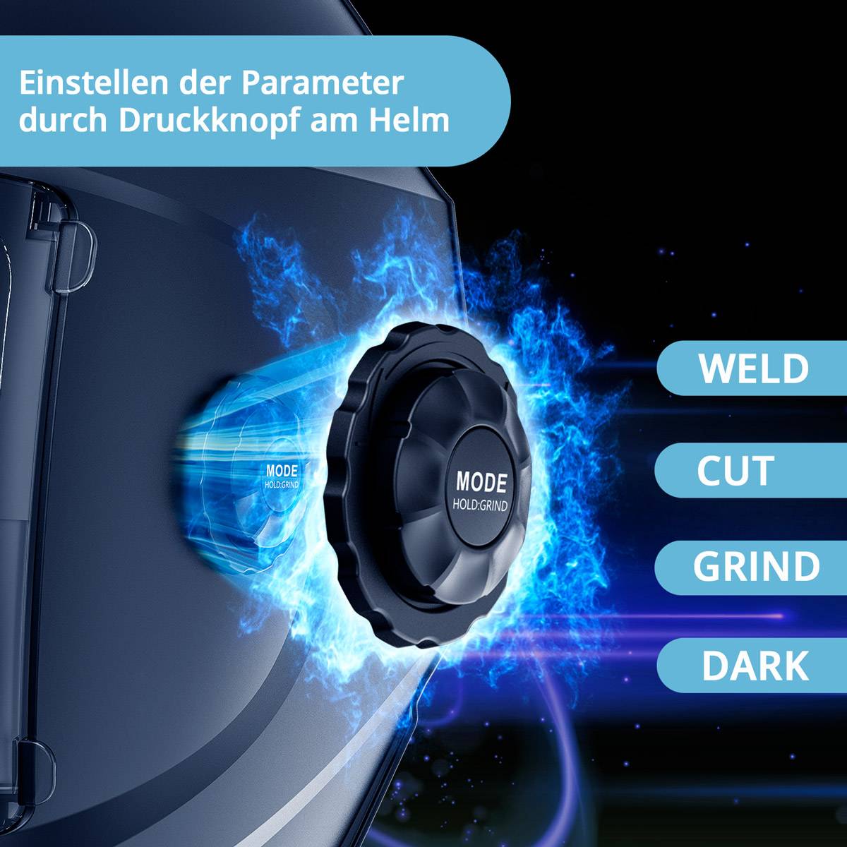 STAHLWERK Schweißhelm BOOSTER 3-in-1 Automatik-Schweißerhelm Schweißermaske