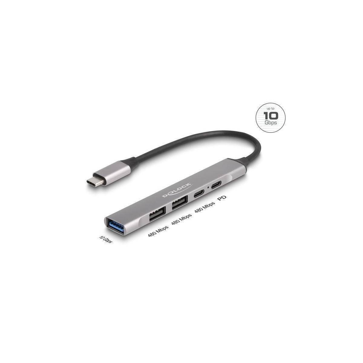 DeLOCK 64298 laptop dock/port replicator Kabel & Adapter USB USB Hubs
