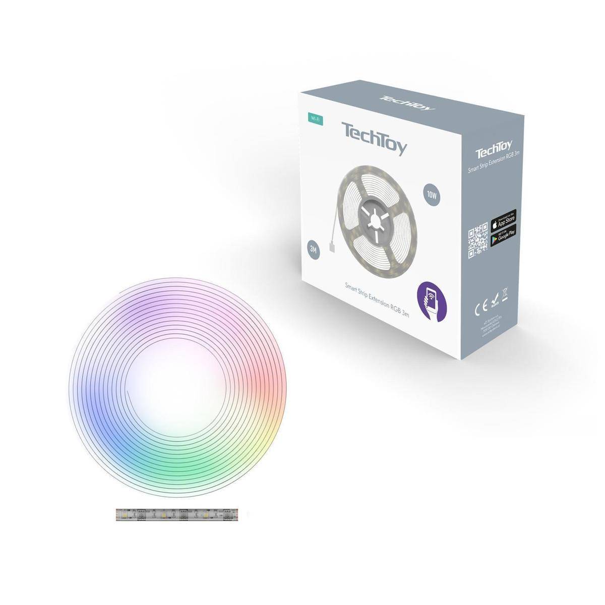 TSLLLIG-STREXT3M - TechToy Smart Strip Extension RGB 3m Wi-Fi