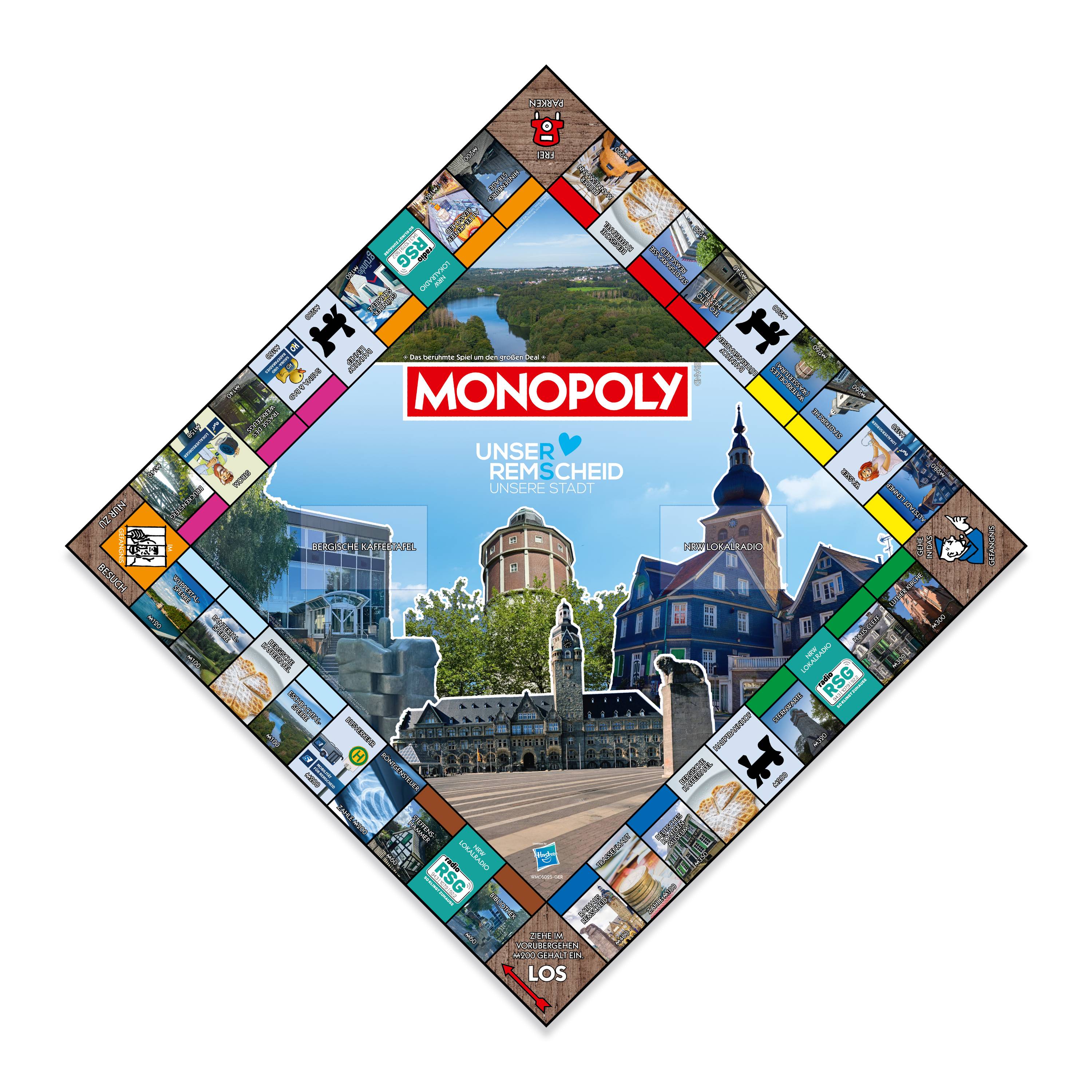 Monopoly - Remscheid Brettspiel Gesellschaftsspiel Spiel Cityedition Stadtedition