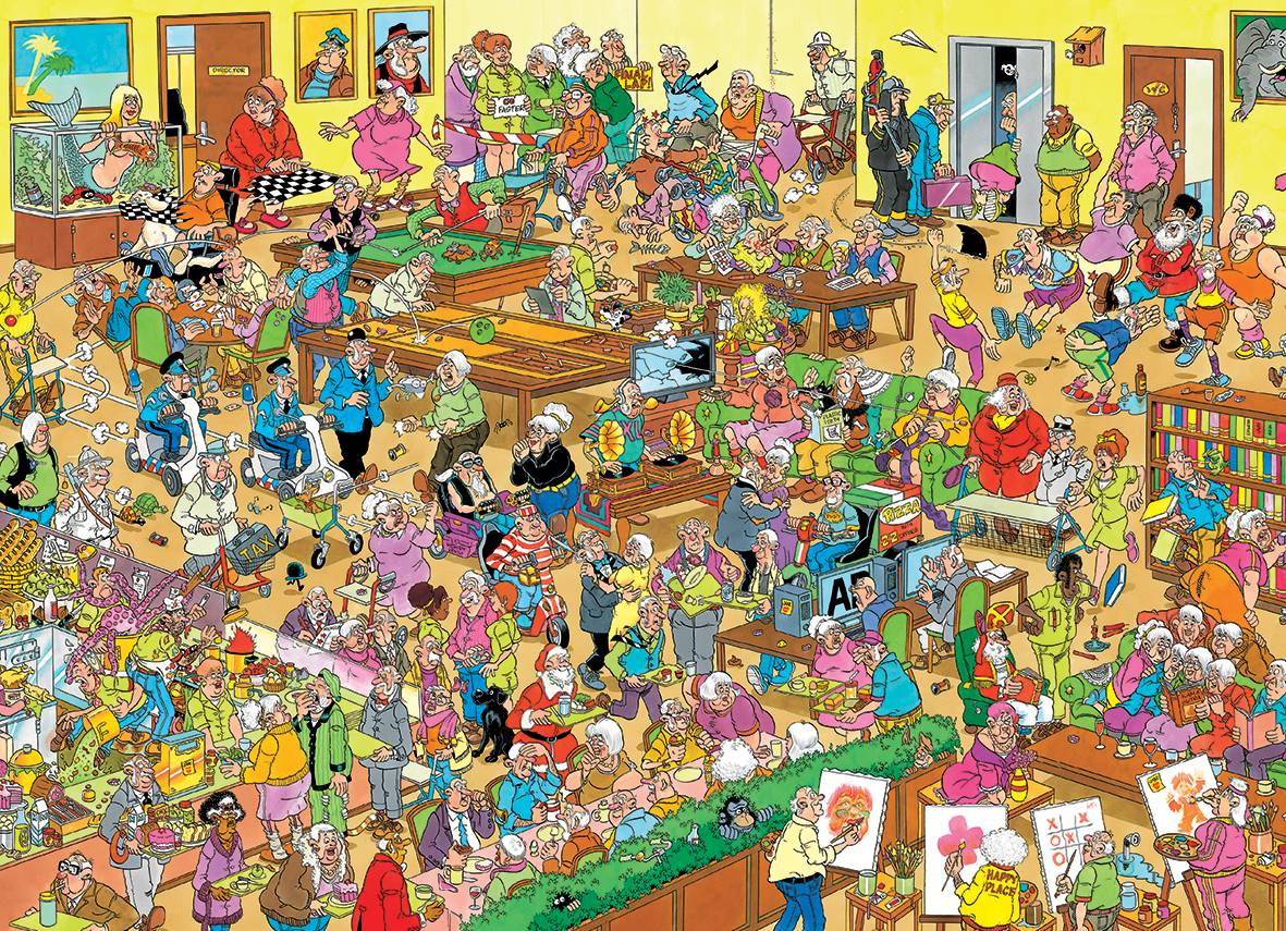 Jan van Haasteren Das Seniorenheim 1000 Teile Puzzle