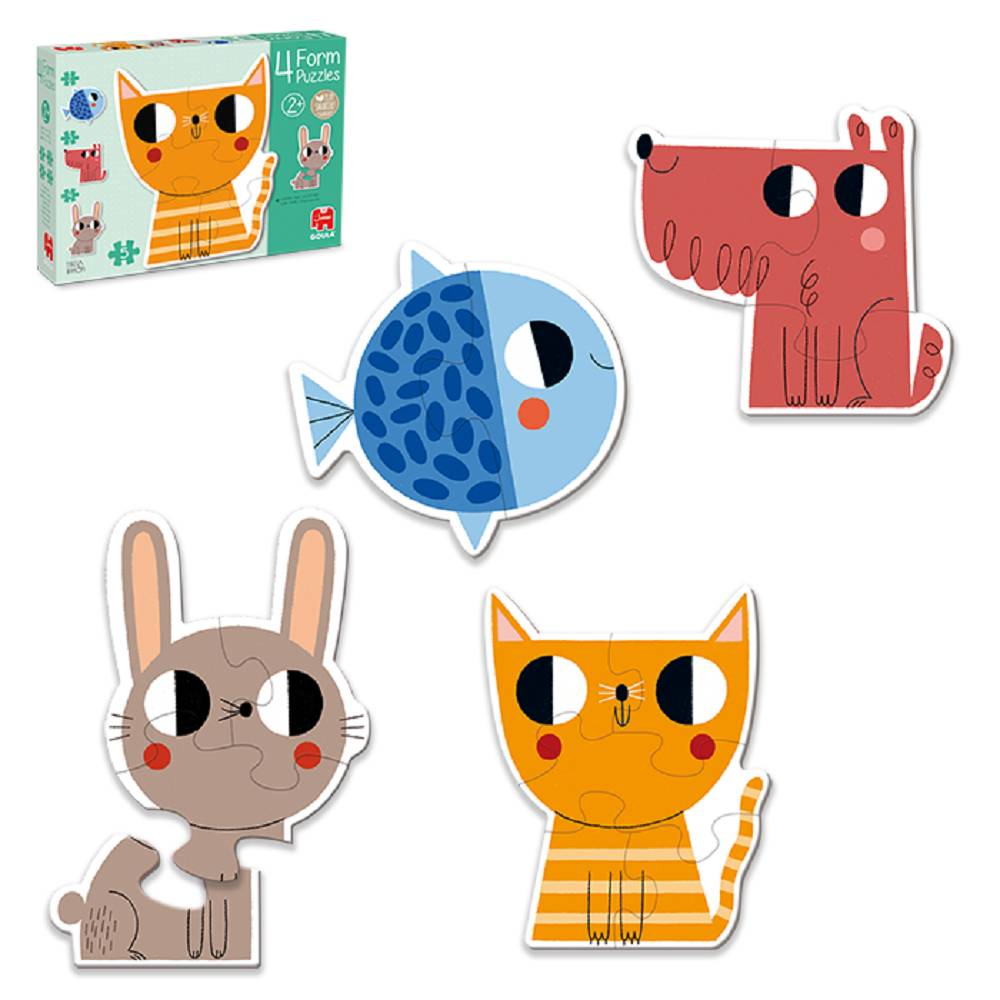 Goula 53174, 4 Puzzles Motiv Tiere
