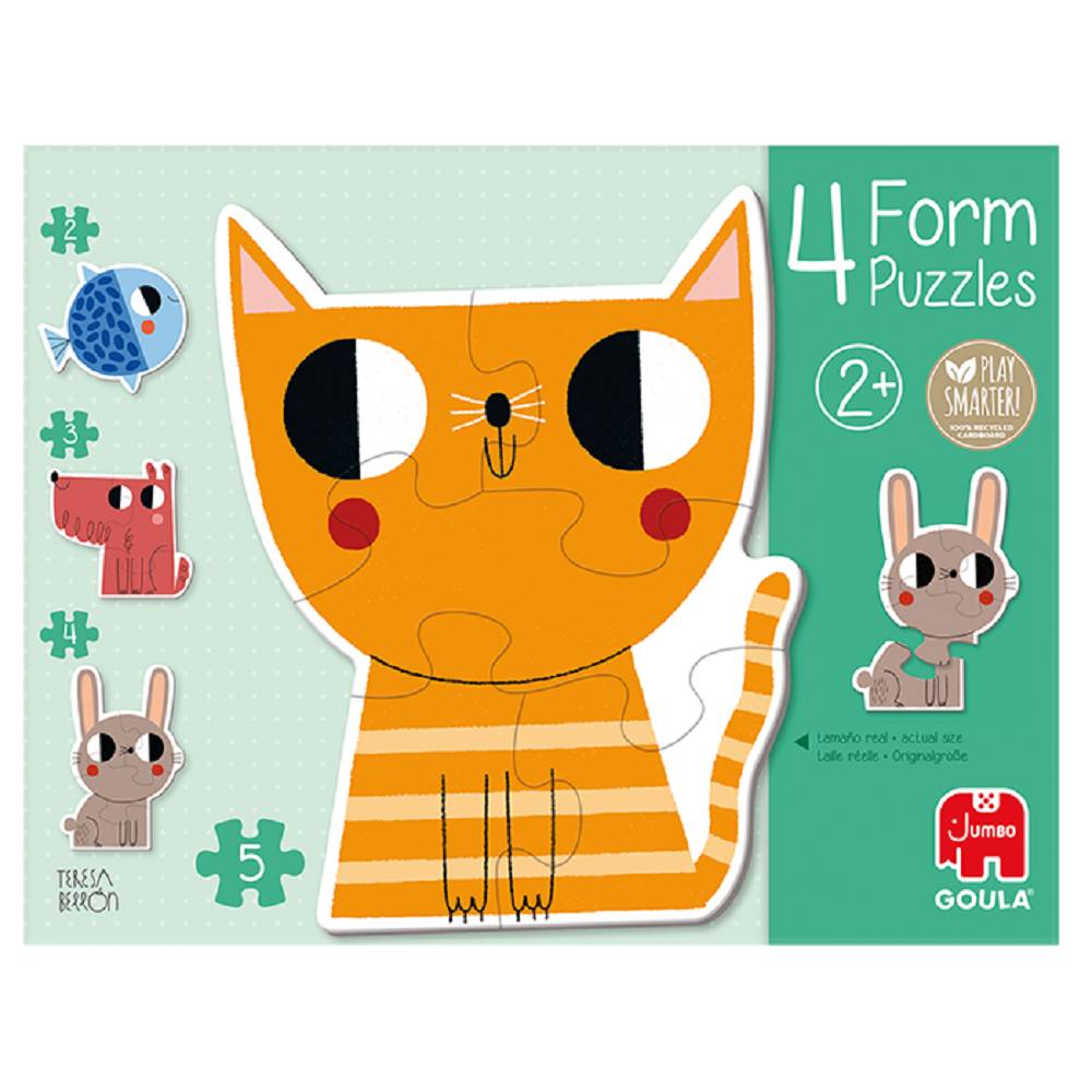 Goula 53174, 4 Puzzles Motiv Tiere