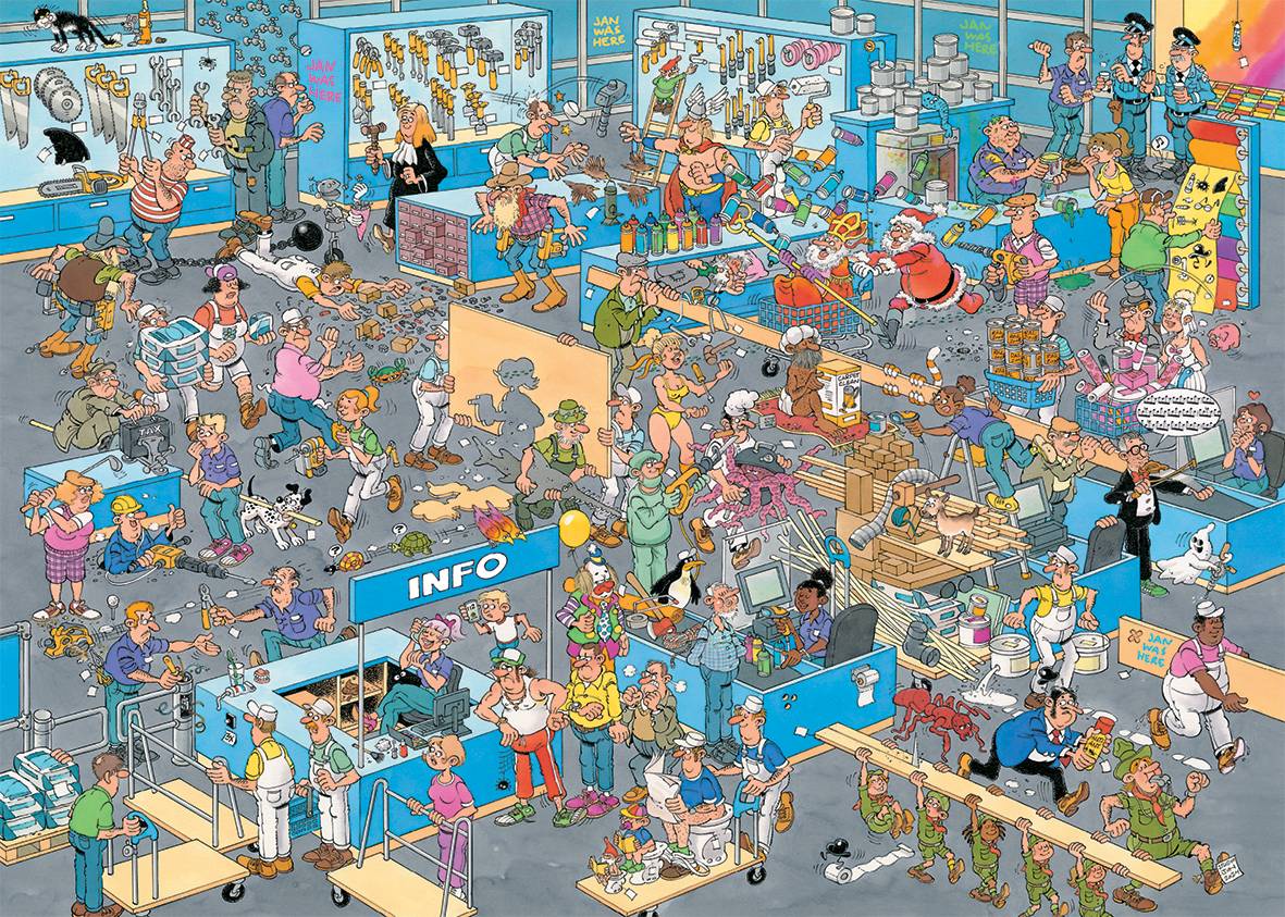 Jan van Haasteren - Der Baumarkt & Das Renovierungsprojekt Puzzle