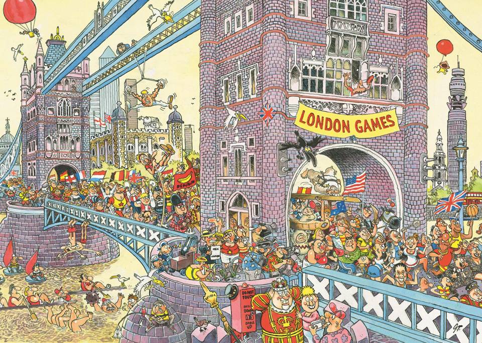 Jumbo Spiele 82111 Wasgij Mystery 8 Die letzte Hürde! 950 Teile Puzzle