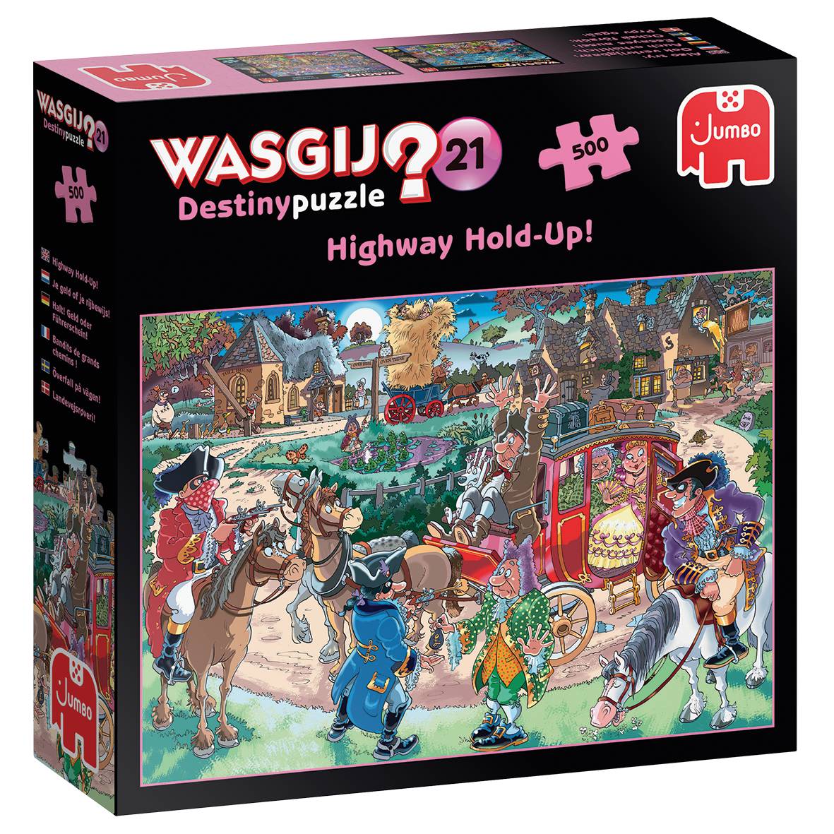 Jumbo Spiele 1119800046 Wasgij Destiny 21 Halt! Geld oder Führerschein! 500 Teile Puzzle