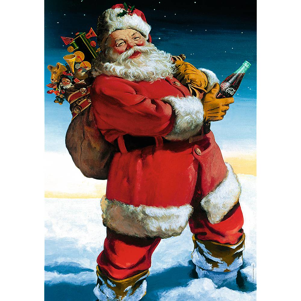 Trefl 10923 Coca-Cola: Weihnachtsmann im Schnee 1000 Teile Puzzle
