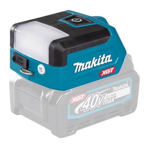 MAKITA ML011G - LED-Akku-Taschenlampe (40 V | XGT | Lichtstrom 300/150 Lumen | inkl. Blendschutzabdeckung)