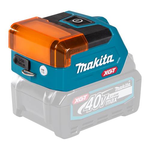 MAKITA ML011G - LED-Akku-Taschenlampe (40 V | XGT | Lichtstrom 300/150 Lumen | inkl. Blendschutzabdeckung)