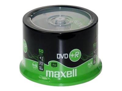 Maxell 50 x DVD+R - 4.7 GB (120 Min.) 16x - bedruckbare Oberfläche