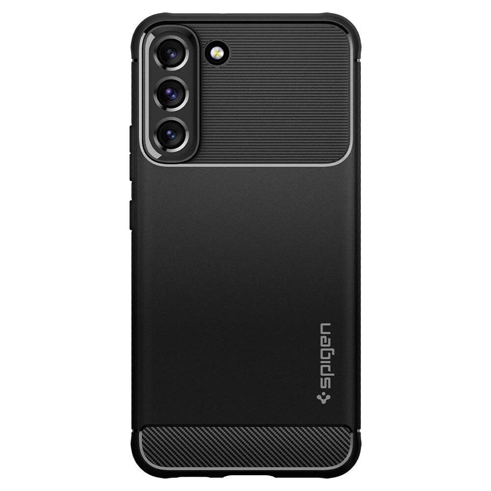 Spigen Rugged Armor Hülle Samsung Galaxy S22 – Mattschwarz